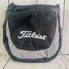 Titleist Golf Accessory Pouch Black Grey Nylon Drawstring Valuables Bag Clip Used. Price: $30.20.