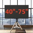 Unho Heavy Duty Corner Floor Tv Stand 40-75 Inch Mount Solid Wood Leg Shelf New. Price: $139.90.
