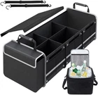Car Trunk Organizer With Insulated Cooler Bag Foldable & Waterproof Storage Lid New. Price: $43.92.