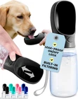Dog Water Bottle 19 Oz, Black, Bpa-free Portable & Lightweight Dispens New. Price: $46.77.