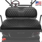 Leapgomax Golf Cart Rear Seat Covers Diamond Black Stitching Vinyl Leather New. Price: $82.99.
