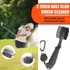 2 Sided Golf Club Brush Cleaner Retractable Groove Cleaning Tool Kit With Spike New. Price: $9.99.
