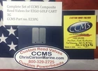 Complete Set Of Ccms Ezgo Golf Cart Reed Valves 3G No. EZ3PG New. Price: $30.00.