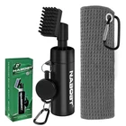 Keep Golf Clubs Clean And Dry - Towel Plus Brush Set With Clip New. Price: $20.00.