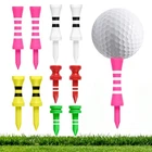 Wooden Golf Castle Tees 50/100 Pack With Step Down Design & Stripes New. Price: $16.99.