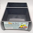 Moblorg Storage Organizer For Vehicle Trunk, Garage, Under Sink Black Open. Price: $17.99.