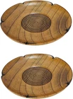 Japanbargain 4103X2, Wooden Saucer Coaster Japanese Zen Style New. Price: $14.35.