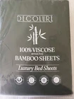 Decolure Bamboo-derived Viscose Sheet Set 4-PIECE, King Size, Light Olive Green New. Price: $69.99.