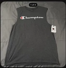 Champion Granite Grey Sleeveless Crew Neck T-shirt Men Small New. Price: $10.99.