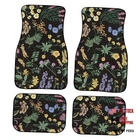 Vintage Wildflower Floor Mats For Cars Universal Botanical Purple Yellow New. Price: $58.36.