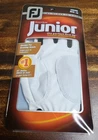 Fj Footjoy Junior The Perfect First Fit White Left Golf Glove, Medium Large Nib New. Price: $16.00.