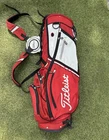 *great/good* Titleist Players 4 Stand Golf Bag Red/white/black Lightweight Model Pre-owned. Price: $199.99.