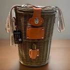 University Of Texas Longhorns Wicker Cooler Picnic Bag W/ Corkscrew Strap New. Price: $79.99.