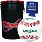 Diamond DOL-1 Usssa Baseballs (30 Count) + 6-GALLON Padded Bucket & Can Cooler New. Price: $209.90.