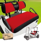 10L0L Golf Cart Seat Covers Kit - Universal Fit For Ezgo Red And Black New. Price: $48.34.