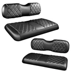 Nokins 4-PIECE Golf Cart Diamond Seat Covers Black Stitching New. Price: $183.99.