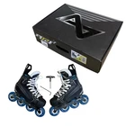 Alkali Rpd Recon + Sr Inline Roller Hockey Skates Mens 7, Black Blue White Pre-owned. Price: $135.00.
