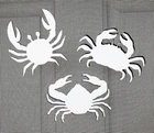 Dcentral Three Crabs Flexible Safety Screen Magnets:double-sided. Bright White New. Price: $21.99.