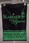 New Cotton Golf Towel W/ Clip Slammer & Squire World Village Black Green. Price: $14.99.