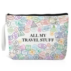 Xipromi All My Travel Stuff Makeup Bag, Funny Cosmetic For White New. Price: $15.53.