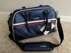 New W/ Tags Xxio Women Boston Duffle Golf Bag Navy, Red, White, 18 X11 X8.5". Price: $109.99.