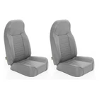 High Back Front Bucket Seats Gray Denim Set 2PCS For Jeep Wrangler Cj Yj Tj Lj New. Price: $469.95.