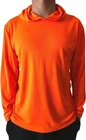 Safety Neon Orange Long Sleeve Hoodie Shirt Polyester Tee Birdeye Mesh New. Price: $12.99.