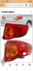 Munirater Outer Right Tail Light Assembly For Corolla Oe 2009-10 Passenger Rear New. Price: $29.99.