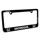 Dual Logo Black Metal License Plate Frame - Honda New. Price: $40.99.