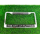 Scotty Cameron Silver Black The Art Of Putting License Plate Frame New. Price: $64.93.