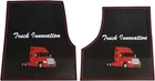 Freightliner Cascadia Rubber Front Floor Mats Set Black & Red Fits New. Price: $96.70.
