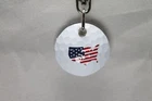 Premium Golf Ball Keychain - Limited Edition Usa Flag 28.93MM X 7.25MM New. Price: $10.00.