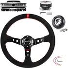 14IN Steering Wheel + Quick Release Hub Adapter For Honda Civic 2015-2024 New. Price: $109.99.