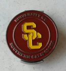 Usc University Southern California 1" Ncaa Golf Ball Marker 2 Sided & Hat Clip New. Price: $13.25.