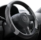 Elantrip Sport Leather Steering Wheel Cover 14 1/2 - 15 Inch, Black And Gray New. Price: $16.29.