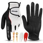 Wosofe Men Golf Glove Left Hand Leather Weather W/ Tee Tool Small New. Price: $13.97.