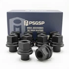 10X 19MM Sleeve Wheel Lug Nuts M22X1.5 Thread 33MM Hex Skirt Flange For Semis New. Price: $99.00.