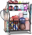 Garage Sports Equipment Organizer Rack Ball Storage Basket Hooks Toy Gear Stand New. Price: $132.86.
