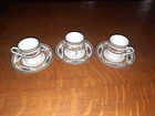 Set Of 3 Wedgwood Columbia W595 Demitasse Cups & Saucers Used. Price: $47.99.