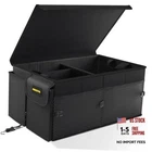 Mikkuppa Car Trunk Organizer - 65L Collapsible Large With Lid Black New. Price: $37.62.