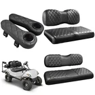 Golf Cart Seat Covers Yamaha G29 DRIVE2 Vinyl Front Rear Black Stitching Nokins New. Price: $259.99.