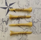 Vintage Lot Of 4 Bullet Brand Wood Golf Tees Yellow Used. Price: $5.24.
