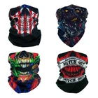 Smehcf 4 Multipurpose Bandanas For Women One Size, Red Black Skull Zombie New. Price: $16.11.