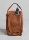 Nwt Links & Kings Crown Heritage Shoe Bag Brown Tan Leather Zippered Travel New. Price: $100.00.