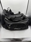 Titleist Duffle Bag Black 2-WHEEL Rolling Golf Travel Gear Equipment Pre-owned. Price: $79.00.