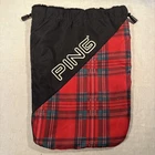 Ping Golf Shoes/valuables Tartan Red Plaid Drawstring Accessory Bag 16X10 Pre-owned. Price: $39.00.