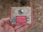 Coach Wallet Golf Gear Holder Hampton Signature Khaki Note: Missing Tee Pre-owned. Price: $50.00.