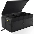 Mikkuppa Car Trunk Organizer - 65L Collapsible Large With Lid, Black New. Price: $43.18.
