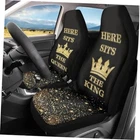 Crown Print Creative Car Seat Cover Set Of 2 For Women Queen King-black New. Price: $46.97.