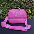 Juicy Couture Signature Chill Cooler Lunch Box Crossbody Hot Pink Rhinestone Bow New. Price: $47.87.